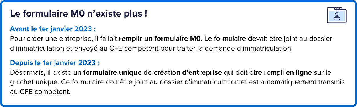 Le formulaire M0 nexiste plus !