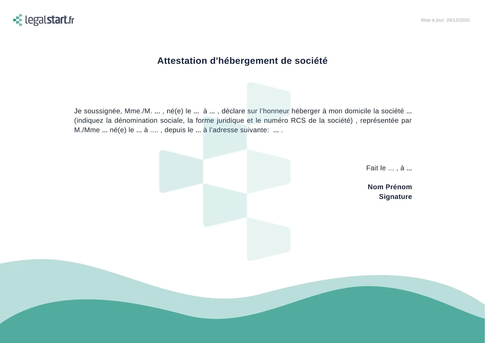 Modèle+attestation+dhébergement